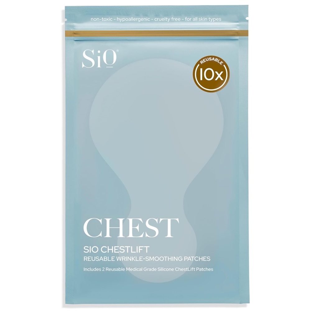 SiO Beauty ChestLift - Chest Anti-Wrinkle Pad 4 Weeks Supply -Includes 2
